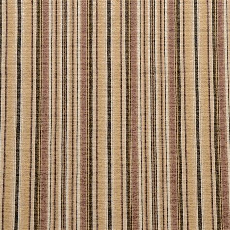 Woodgrain Brown And Beige Stripe Woven Upholstery Fabric By The Yard
