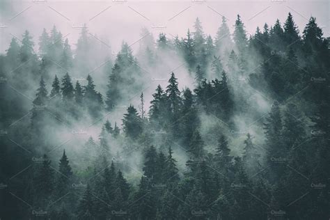 Misty Mountain Landscape ~ Nature Photos ~ Creative Market