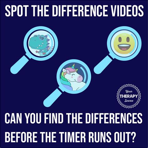 Spot The Difference Video Challenges Your Therapy Source