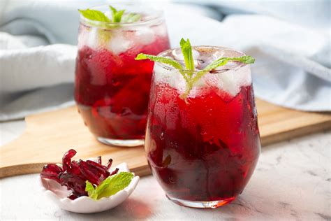 Hibiscus Iced Tea Nam Krachiap Asian Inspirations