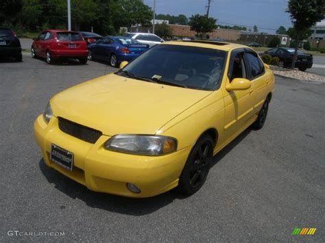 2003 Sunburst Yellow Nissan Sentra Se R Spec V 33236737 Photo 2