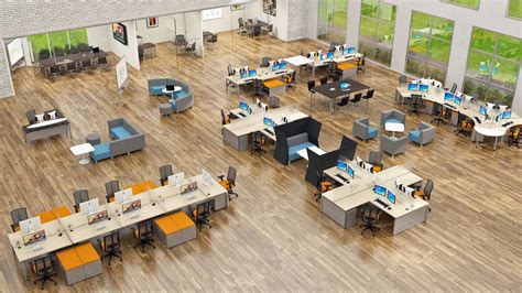 Open Office Floor Plan Layout