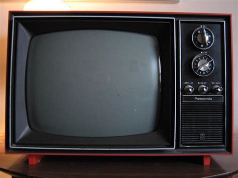 Old Tv Set With Static