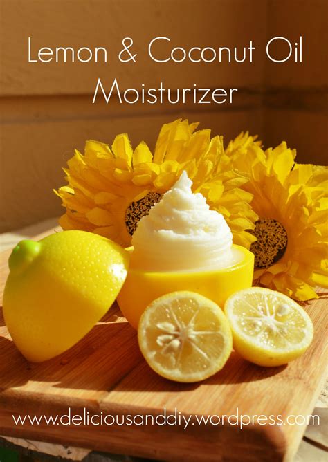 Lemon And Organic Coconut Oil Face Moisturizer Coconut Oil And Mixers