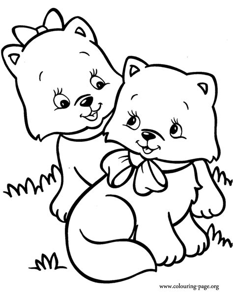 Cat coloring page cartoon coloring pages animal coloring pages adult coloring coloring books colouring cat drawing for kid basic drawing fat cat cartoon. Cute Cat Coloring Pages To Print - Coloring Home