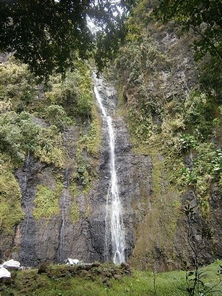 Plan Les Trois Cascades Tahiti Sur La Carte Docéanie
