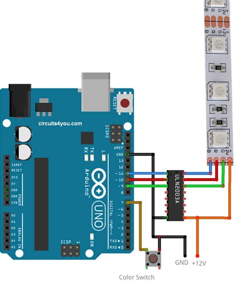 Rgb Led Interfacing With Arduino Circuits You Com