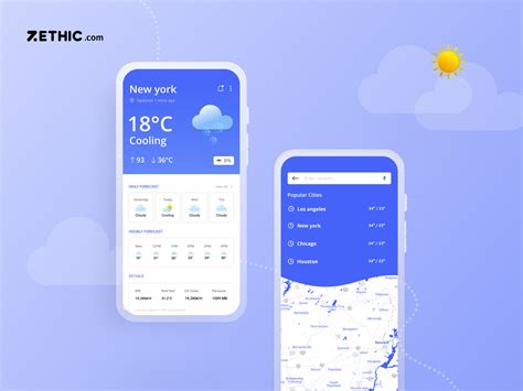 Weather Forecast Mobile App Design Search By Muzli