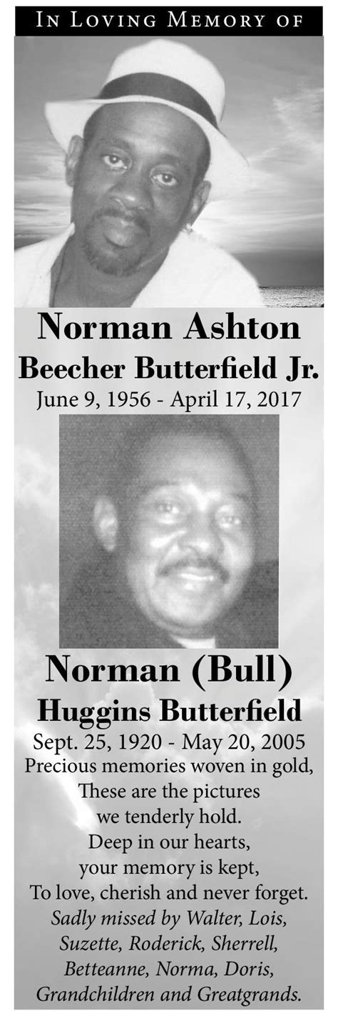 Norman Butterfield Obituary 2020 Hamilton Bermuda The Royal Gazette
