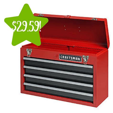 Sears Craftsman 4 Drawer Portable Tool Chest Only 2959 Reg 10