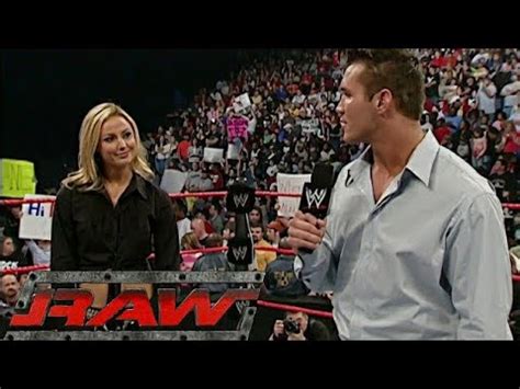 Randy Orton Turns Heel Rko S Stacy Keibler Raw Mar Youtube