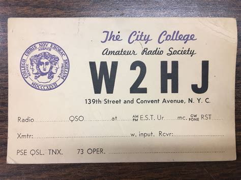 Looking To Remake This Ham Radio Qsl Card From 1949 What Are The Fonts Identifythisfont