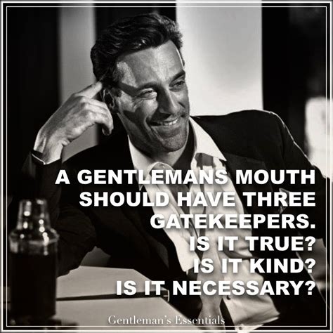 Gentleman Quotes The Gentlemen Speak Positive Attitude Quotes