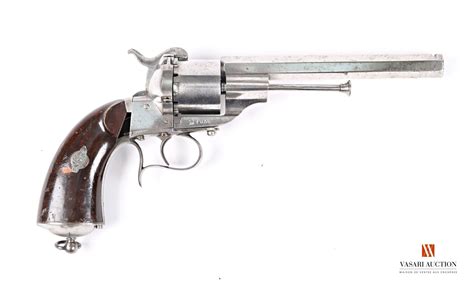 Revolver Lefaucheux Type Marine 1858 Calibre 12 Mm à Broche Canon