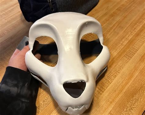 Toony 3d Painted Skull Dog Mask Etsy