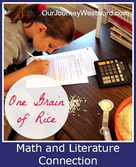 One Grain Of Rice Math Activity Our Journey Westward