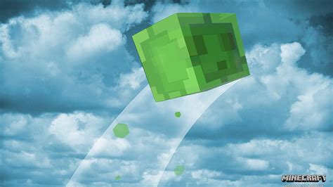 Blue Slime Minecraft Wallpaper