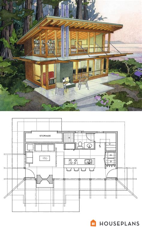 Modern Cabin Home Plan By Washington Architects Brachvogel And Corosso