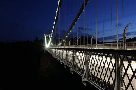 Bristol Landscapeclifton Suspension Bridge At Night B091ian Wade