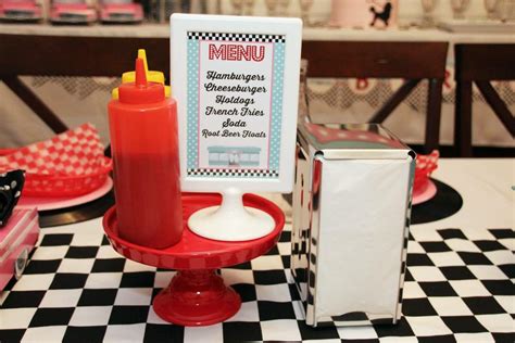 50s Diner Party Birthday Party Ideas Photo 7 Of 29 Catch My Party