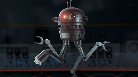 Sci Fi Robot Drone 3d Model Animated Rigged Cgtrader