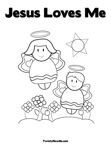 coloring pages jesus loves me | Free Inspired