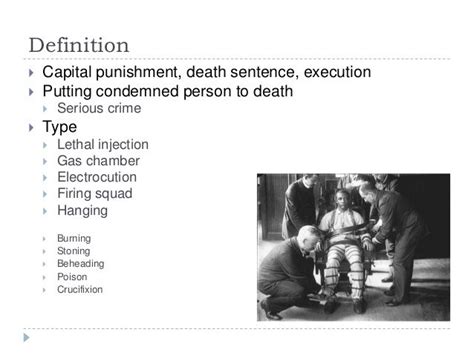 Capital Capital Punishment Definition