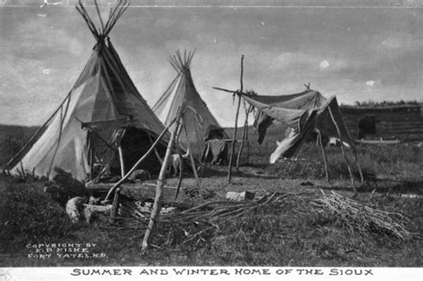 Summer And Winter Home Of The Sioux Photograph Wisconsin Historical Society