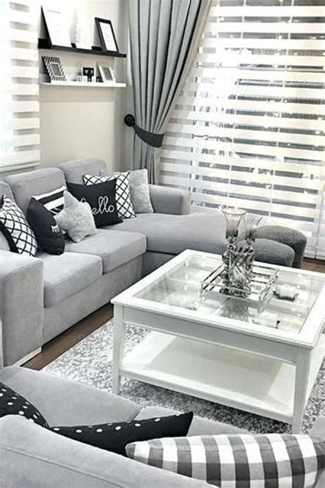 Interesting Grey White Black Living Room Decor Ideas And Remodel 33