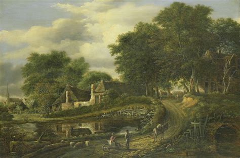 Landscape 1800 1837 Painting Julien Joseph Ducorron Oil Paintings