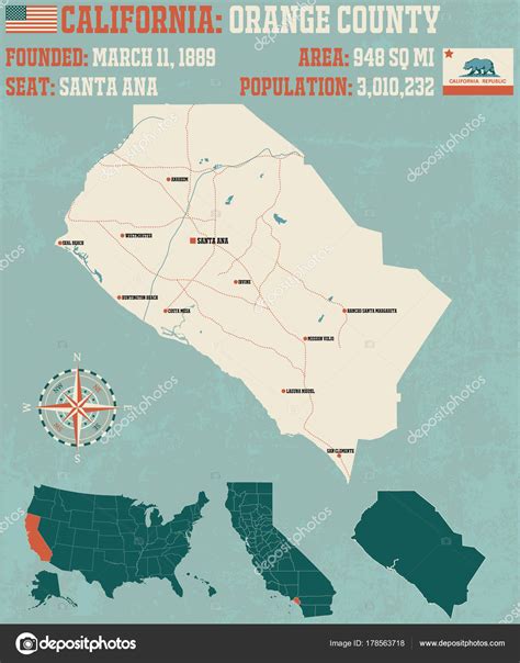 Map Of Orange County California Maping Resources