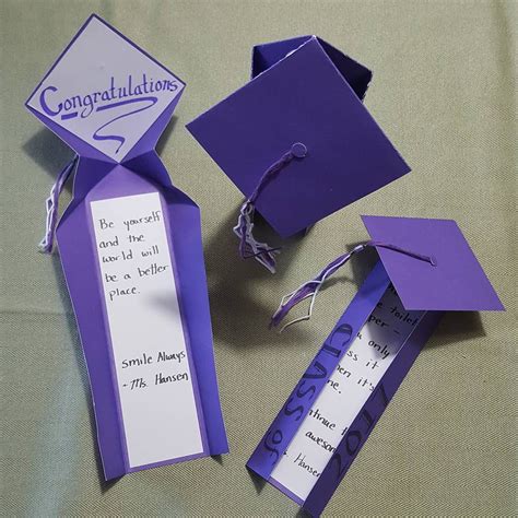 Handmade Graduation Card Fancy Fold Cap And Gown Format