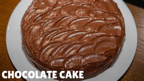 Easy Single Layer Chocolate Cake Recipe Easy Chocolate Cake Youtube