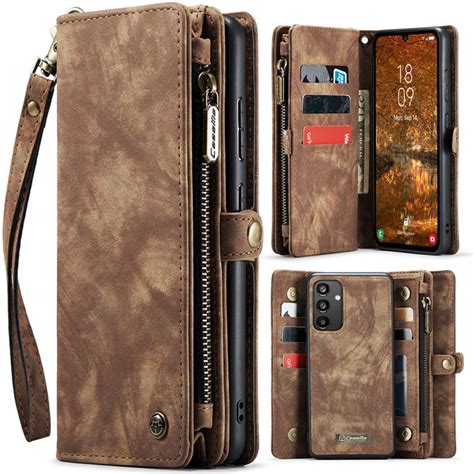 Caseme Samsung Galaxy A34 5g Wallet Case With Wrist Strap Coffee