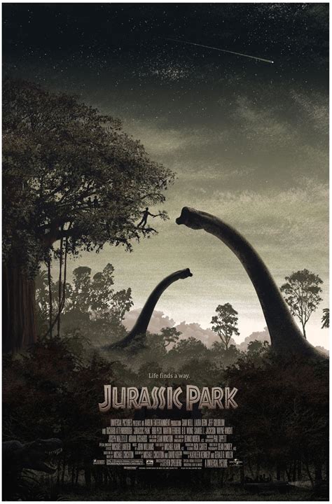 Jurassic Park Life Finds A Way Mondo Tees Poster Art