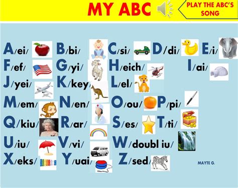 Virtual Classroom The Alphabet Song