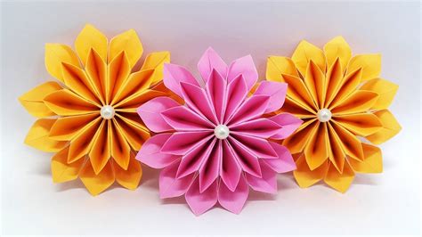 Very Simple Step By Step Easy Beginner Origami Flower Jadwal Bus