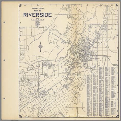 Thomas Bros Map Of Riverside California David Rumsey