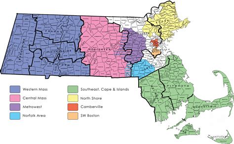 Map Of Eastern Massachusetts Cities And Towns My Life