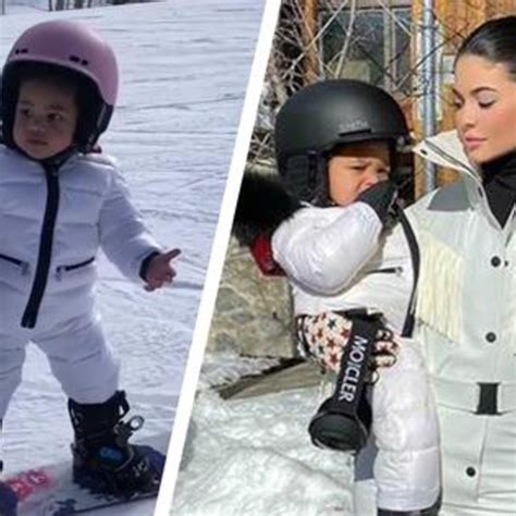 Kylie Jenner Shares Stormis Seriously Impressive Snowboarding Skills
