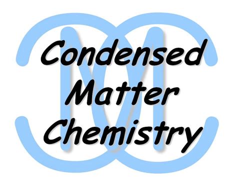 Condensed Matter Chemistry Hokudai