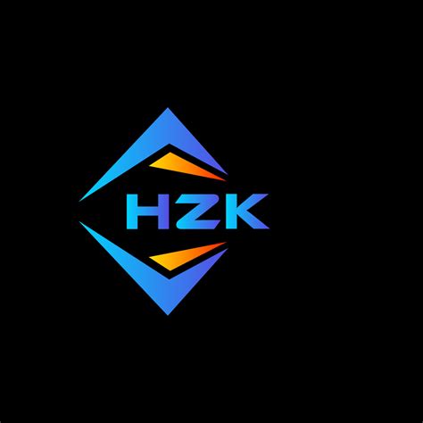 Hzk Abstract Technology Logo Design On Black Background Hzk Creative
