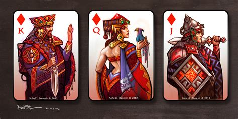 (in a pack of playing cards ) a king , queen , or jack of any suit | meaning, pronunciation, translations and examples. Soheil Danesh's blog: Playing card faces