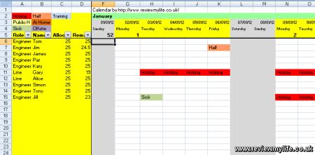 Get it in the color, scheme, and theme of your desire. 2012 staff holiday planning spreadsheet
