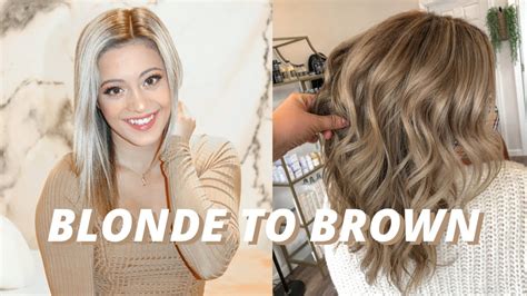 Going Blonde To Brunette 2021 Hair Transformation Youtube