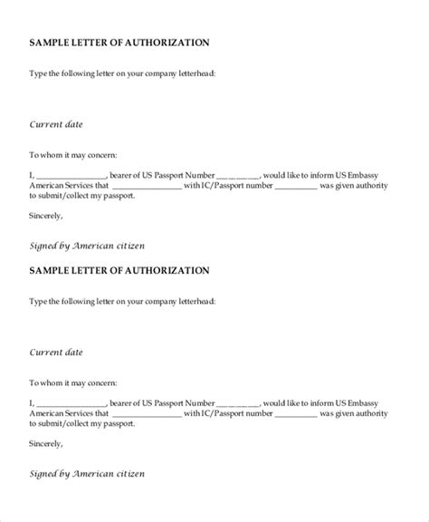 Writing authorization letter means delegating authority or giving a written permission officially. FREE 11+ Sample Letter of Authorization Forms in PDF | Excel | Word