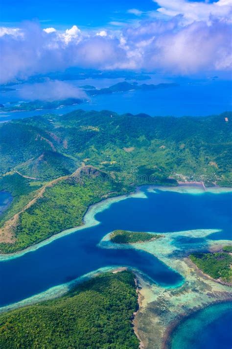 Aerial View Of The Paradise Coast Of Busuanga Island With Beautiful
