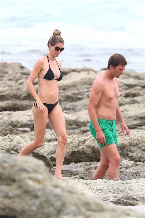 GISELE BUNDCHEN And Tom Brady At A Beach In Costa Rica 07 17 2018
