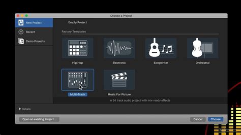 Logic Pro X 101 Essential Beginners Guide 2 Project Chooser Youtube
