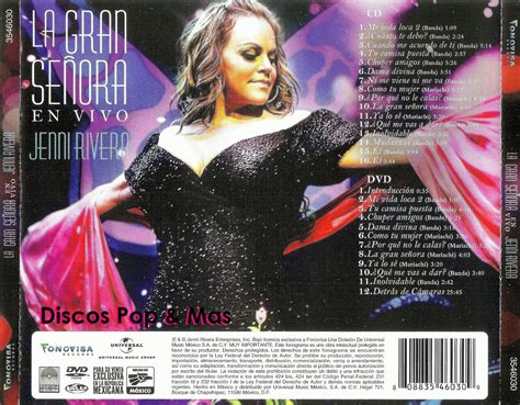 Discos Pop And Mas Jenni Rivera La Gran Señora En Vivo